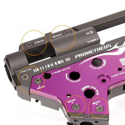 LayLax PROMETHEUS EG Hard Version 2 Gearbox Shell - 8mm Bearings