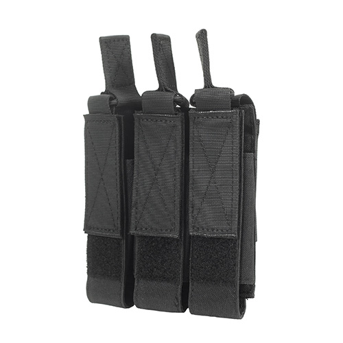 8Fields Triple SMG Magazine MOLLE Pouch for MP5 / MP7 / MP9 - Black
