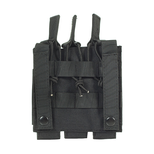 8Fields Triple SMG Magazine MOLLE Pouch for MP5 / MP7 / MP9 - Black