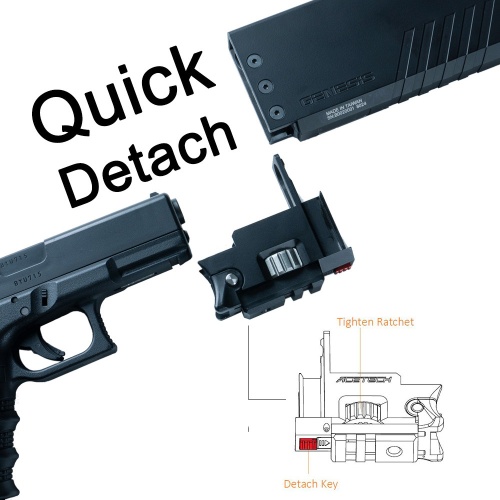 Acetech Genesis Lite QD Mounting Base for Glock G17