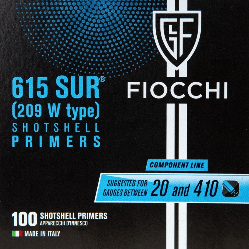 Fiocchi 615 SUR 6mm 209 Shotgun Primers - 100 Pack