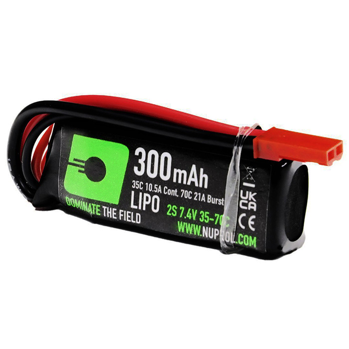 Nuprol Power 300mah 7.4v 35c LiPo HPA Battery - JST Connector