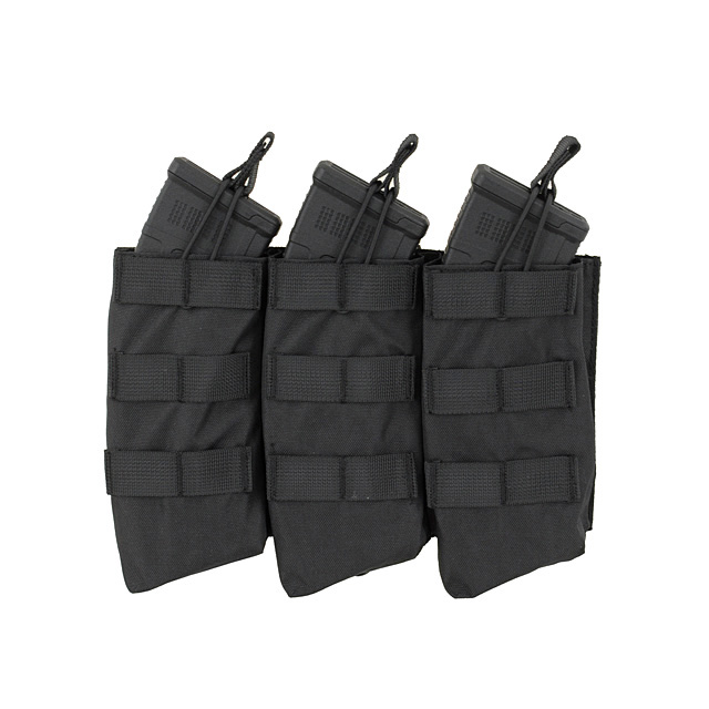 8Fields Triple AK Magazine MOLLE Pouch - Black